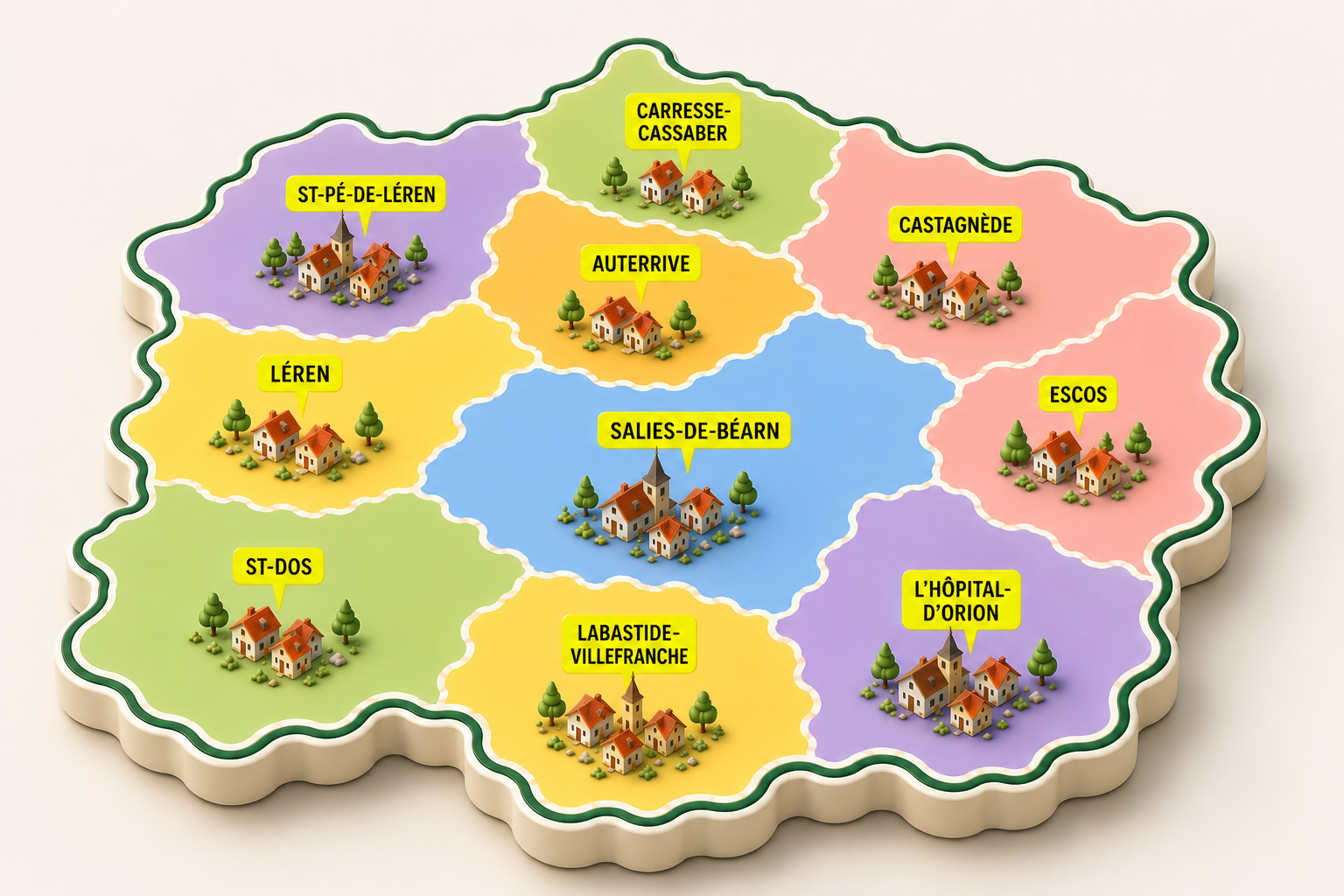 Carte des clochers de la Paroisse Saint-Théodore